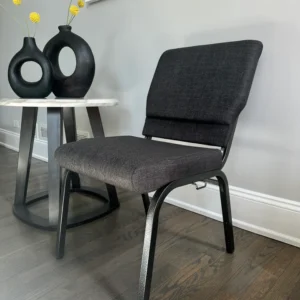 Charcoal Gray  | Padded  | Stackable | Interlocking | Church Chair