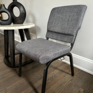 Tweed Gray  | Padded  | Stackable | Interlocking | Church Chair